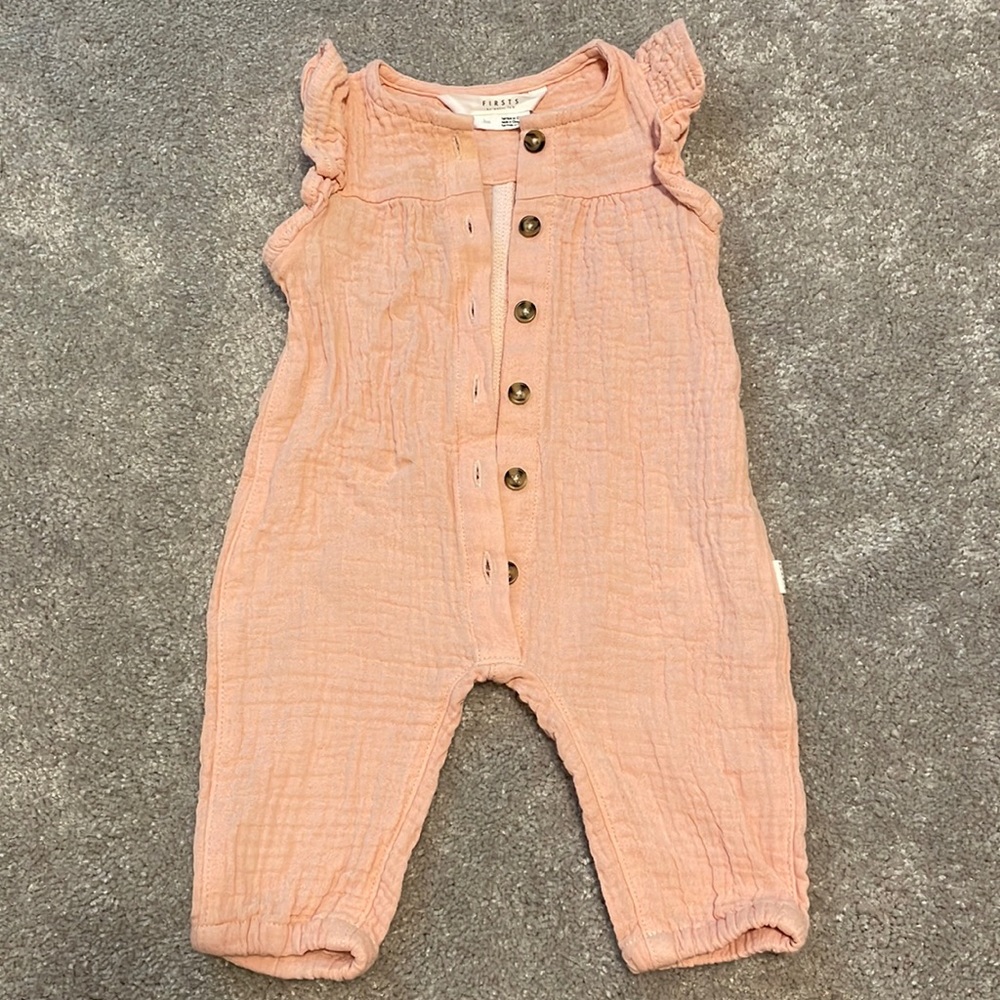 Petit Lem firsts Sz 3 months muslin jumpsuit like new condition